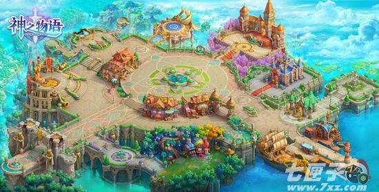 《神之物语》主城光明之都平面图
