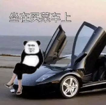 熊猫头二郎腿骚包表情包