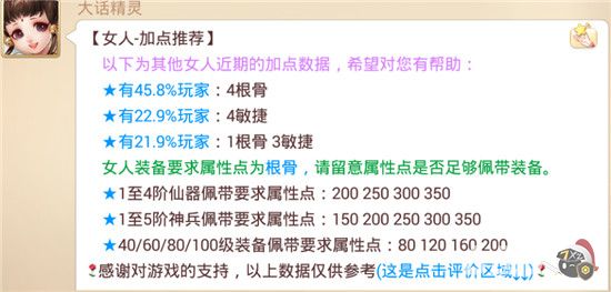 大话西游手游女人怎么加点